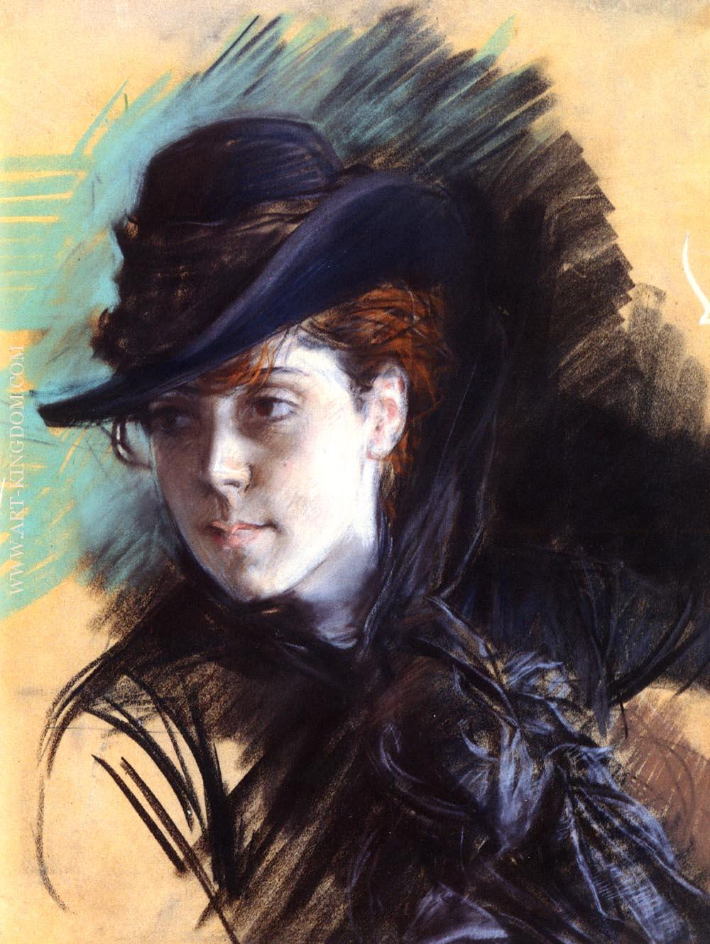 Girl in a Black Hat