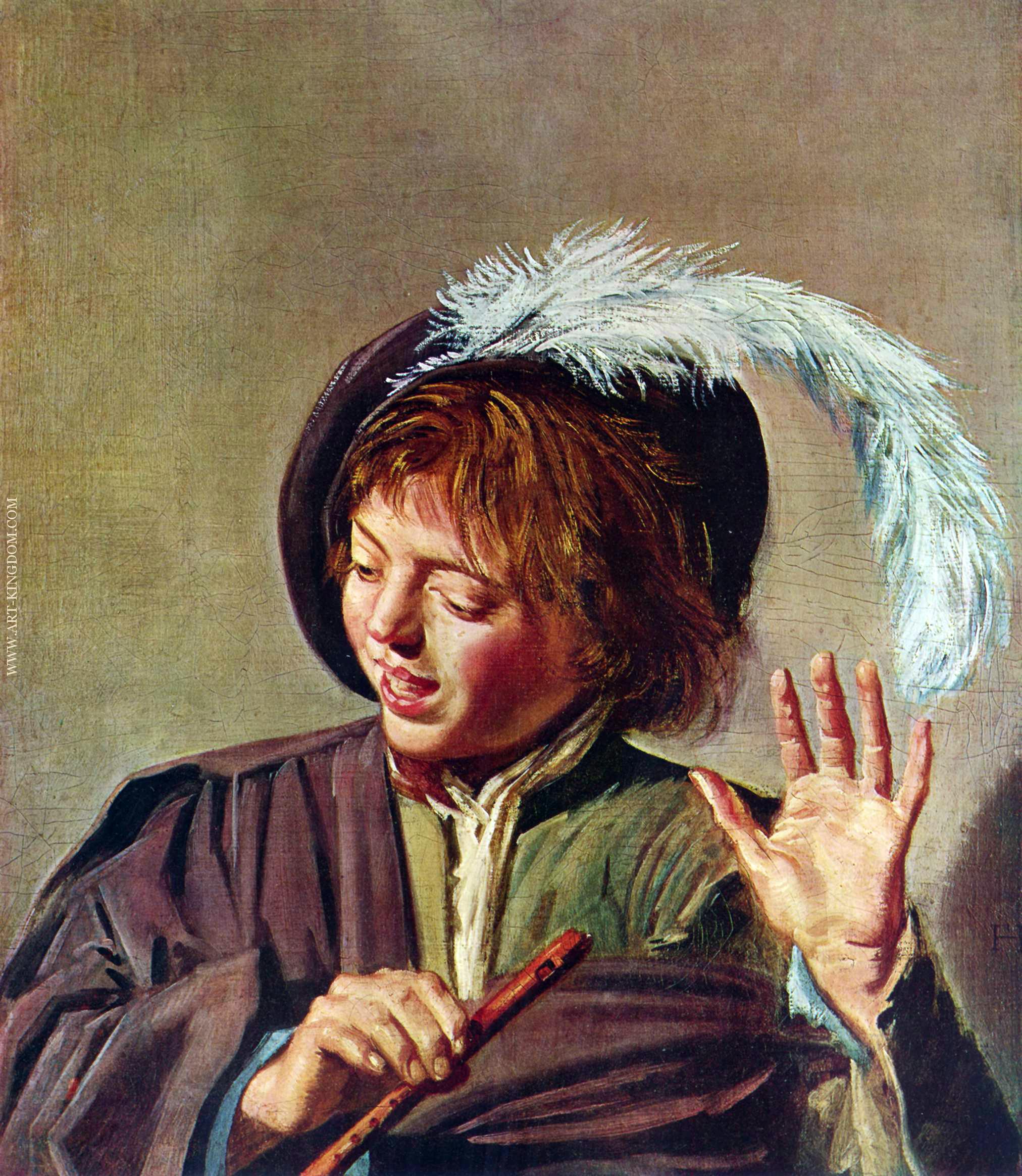 Singing Boy with a Flute