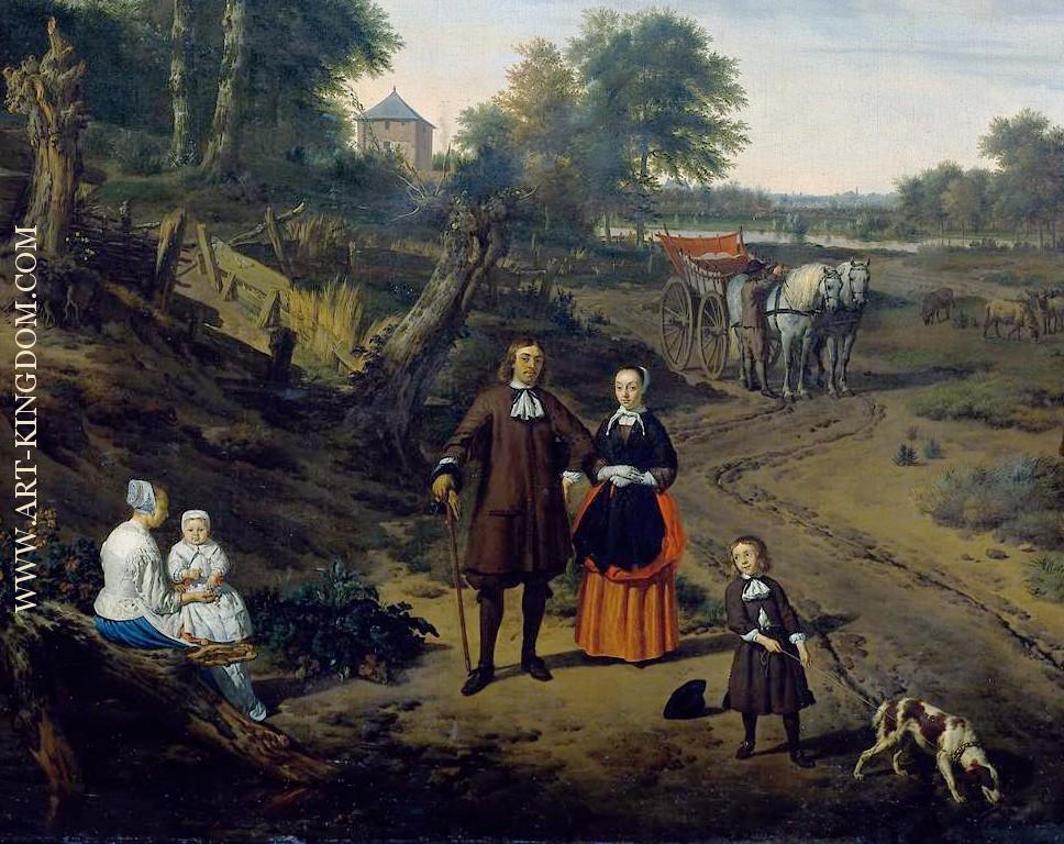 Family Portrait in a Landscape detail 1 
