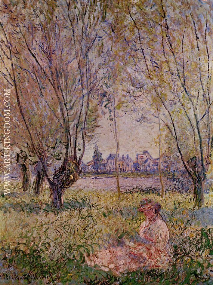 Woman Sitting under the Willows