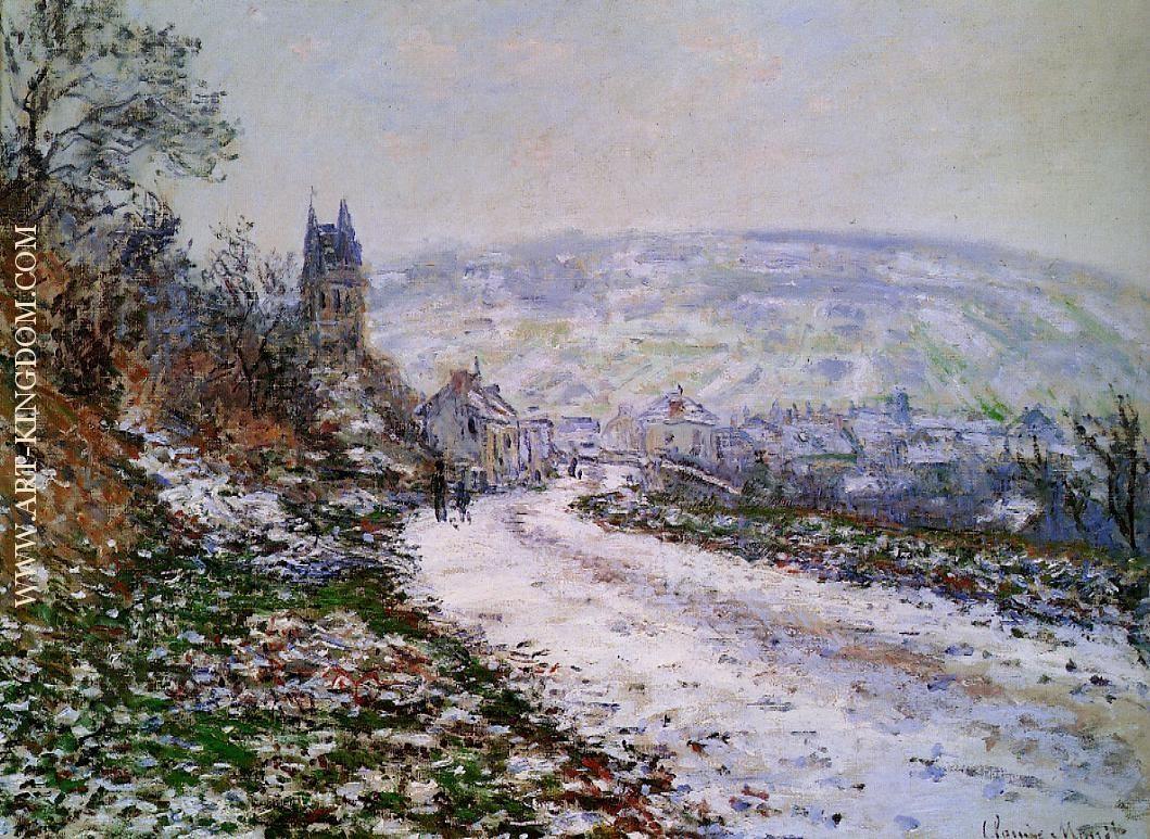 Entering the Village of Vetheuil in Winter