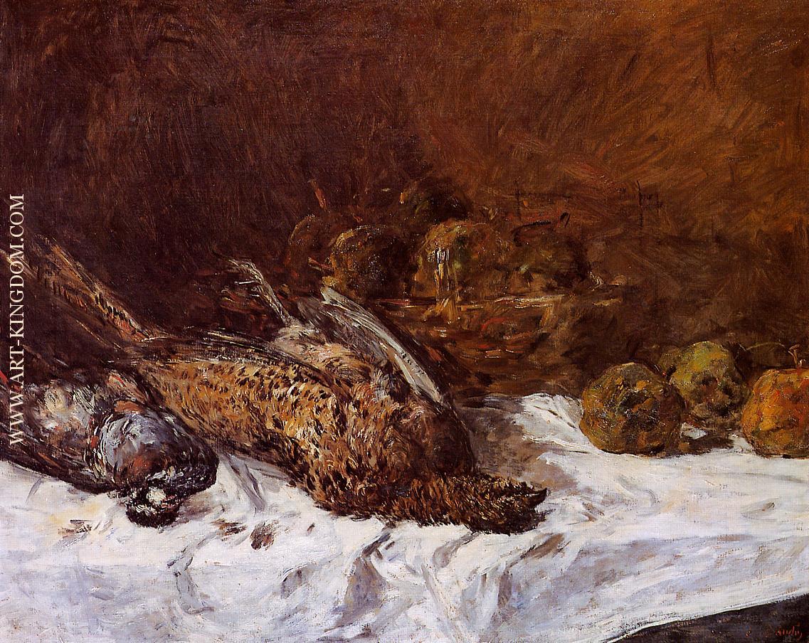 Still Life with Pheasants and a Basket of Apples