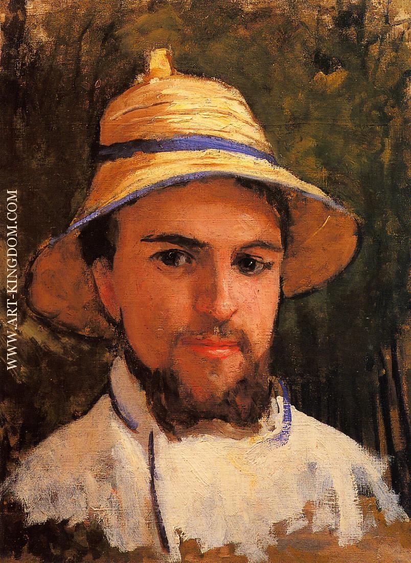 Self Portrait Wearing a Summer Hat