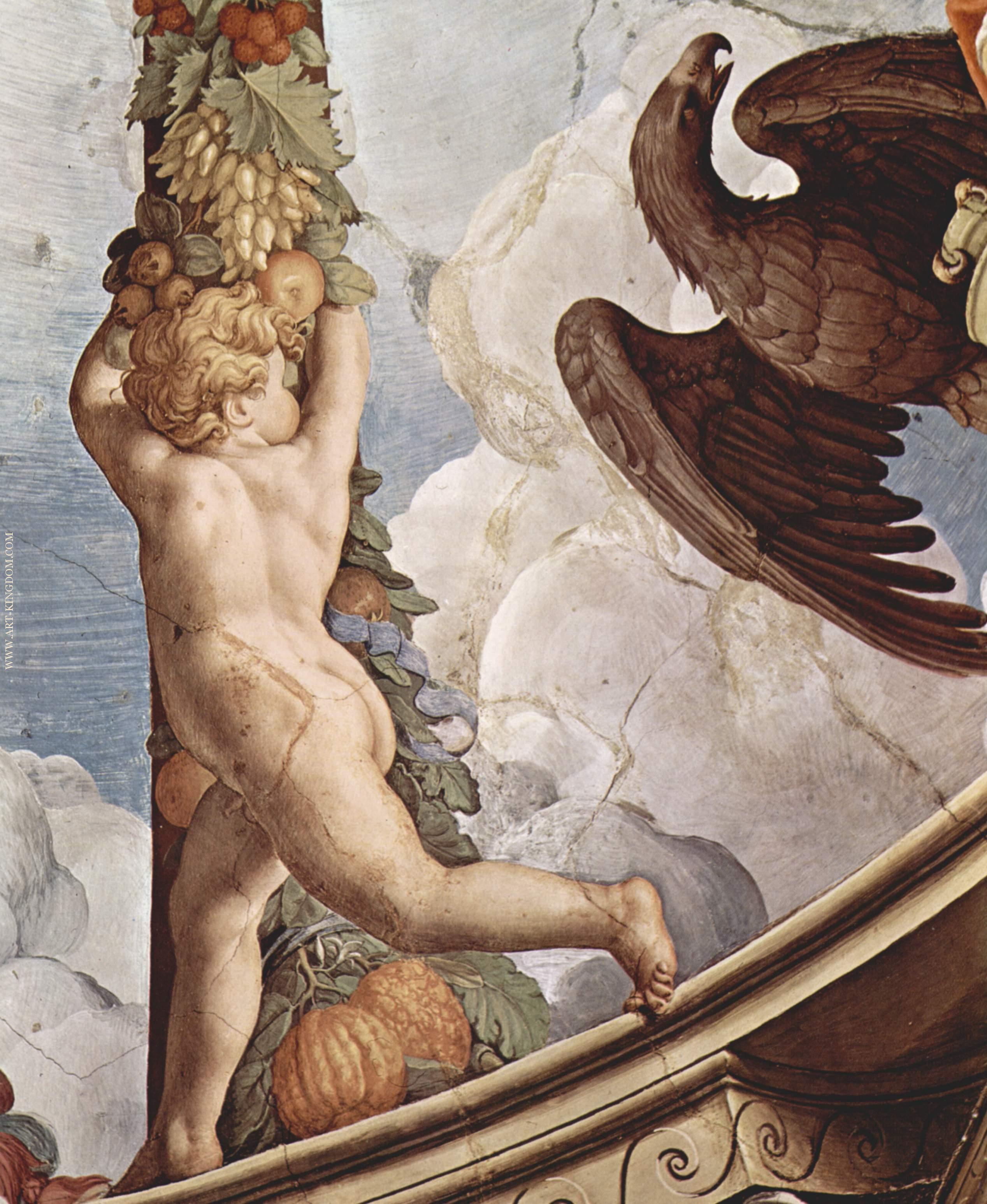 Frescoes in the Chapel of Eleonora da Toledo Angel detail