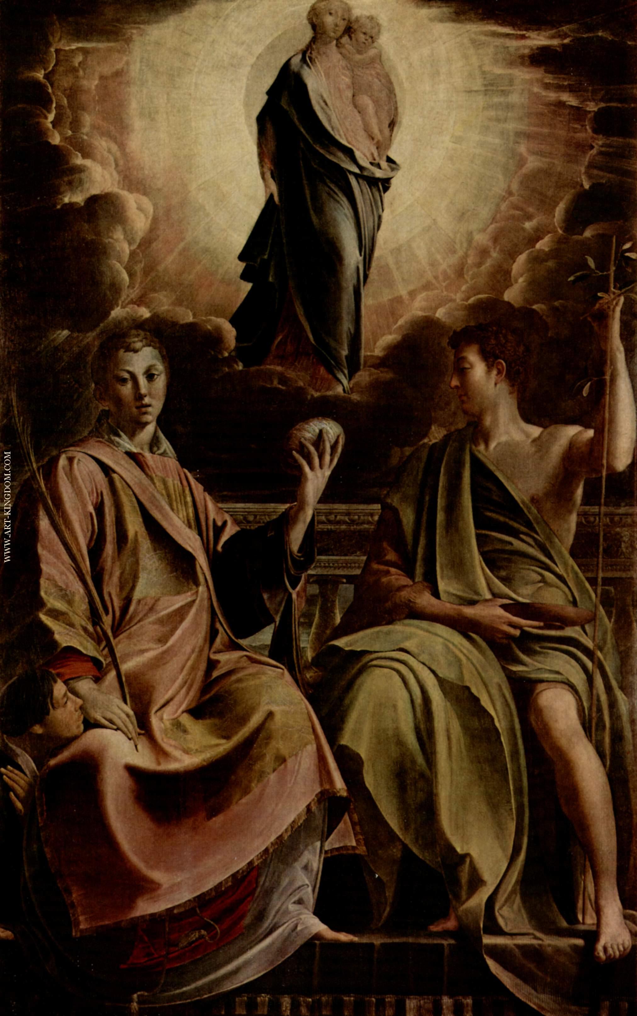 Madonna with St Stephen and St John the Baptist