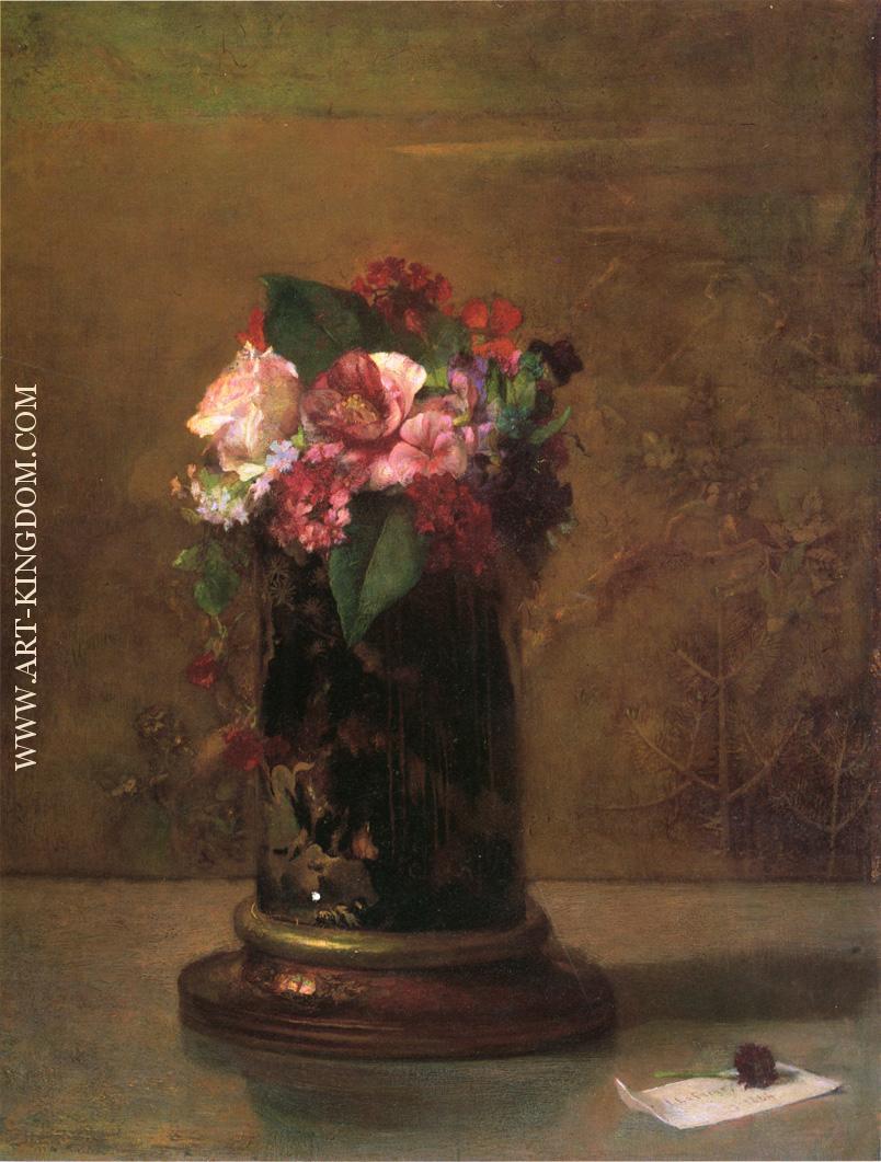 Flowers in a Japanese Vase