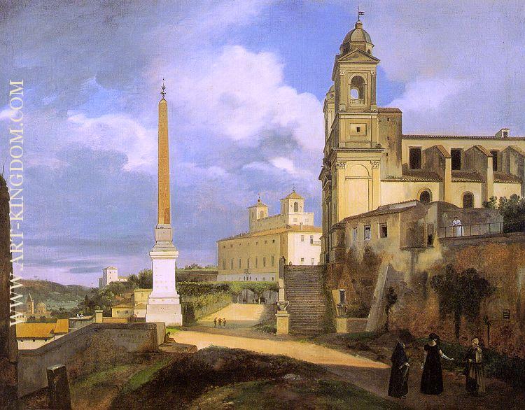 St Trinit dei Monti and the Villa Medici Rome