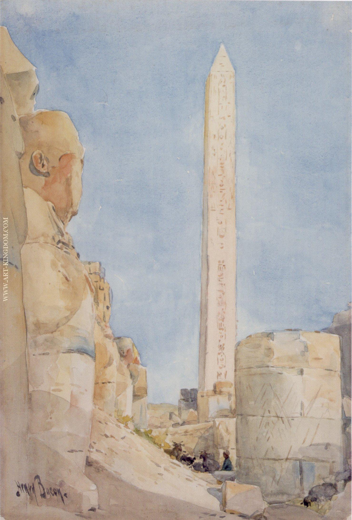 Obelisk Karnak in 1900