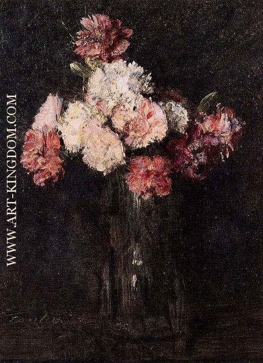 Carnations in a Champagne Glass