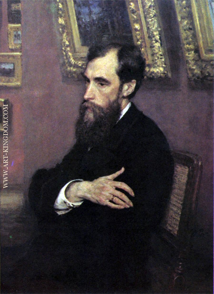 Portrait of Pavel Mikhailovich Tretyakov founder of the Gallery