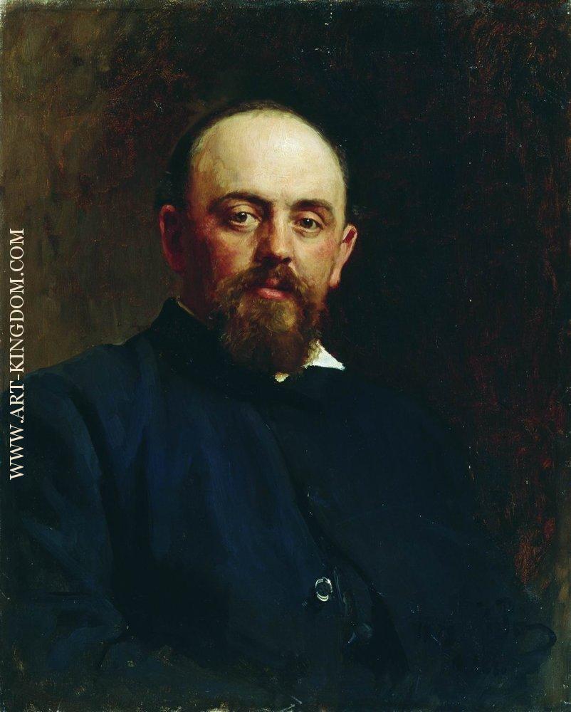 Portrait of railroad tycoon and patron of the arts Savva Ivanovich Mamontov