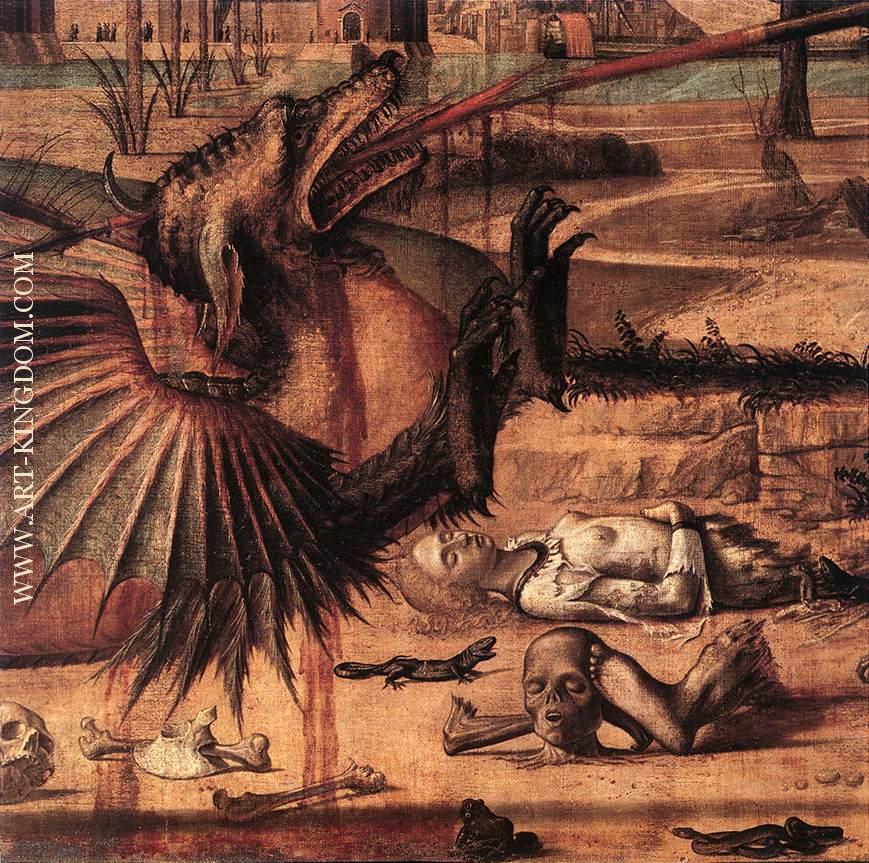 Vittore Carpaccio St George and the Dragon detail 2 