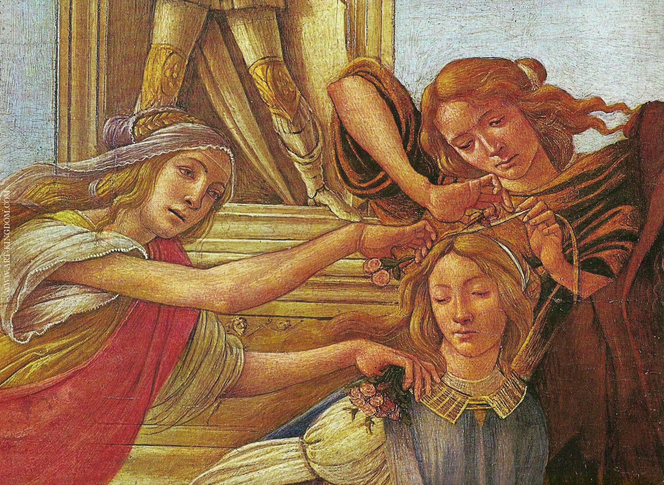 Sandro Botticelli Calumny of Apelles detail 5 