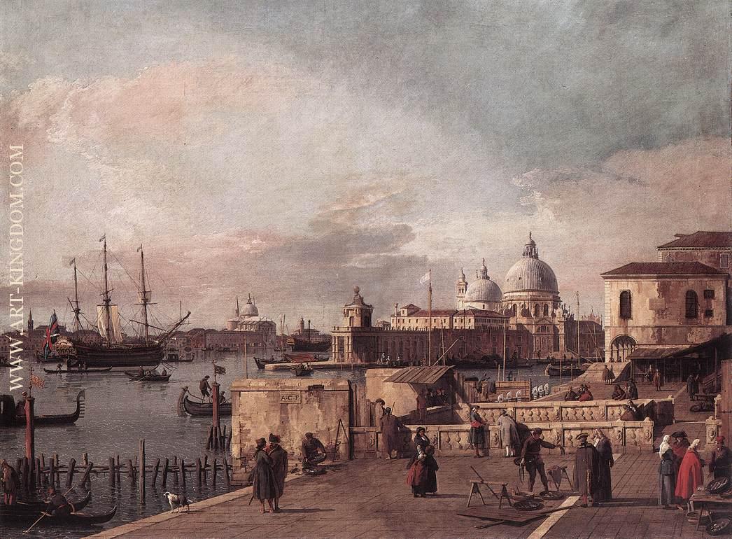 Entrance to the Grand Canal from the West End of the Molo