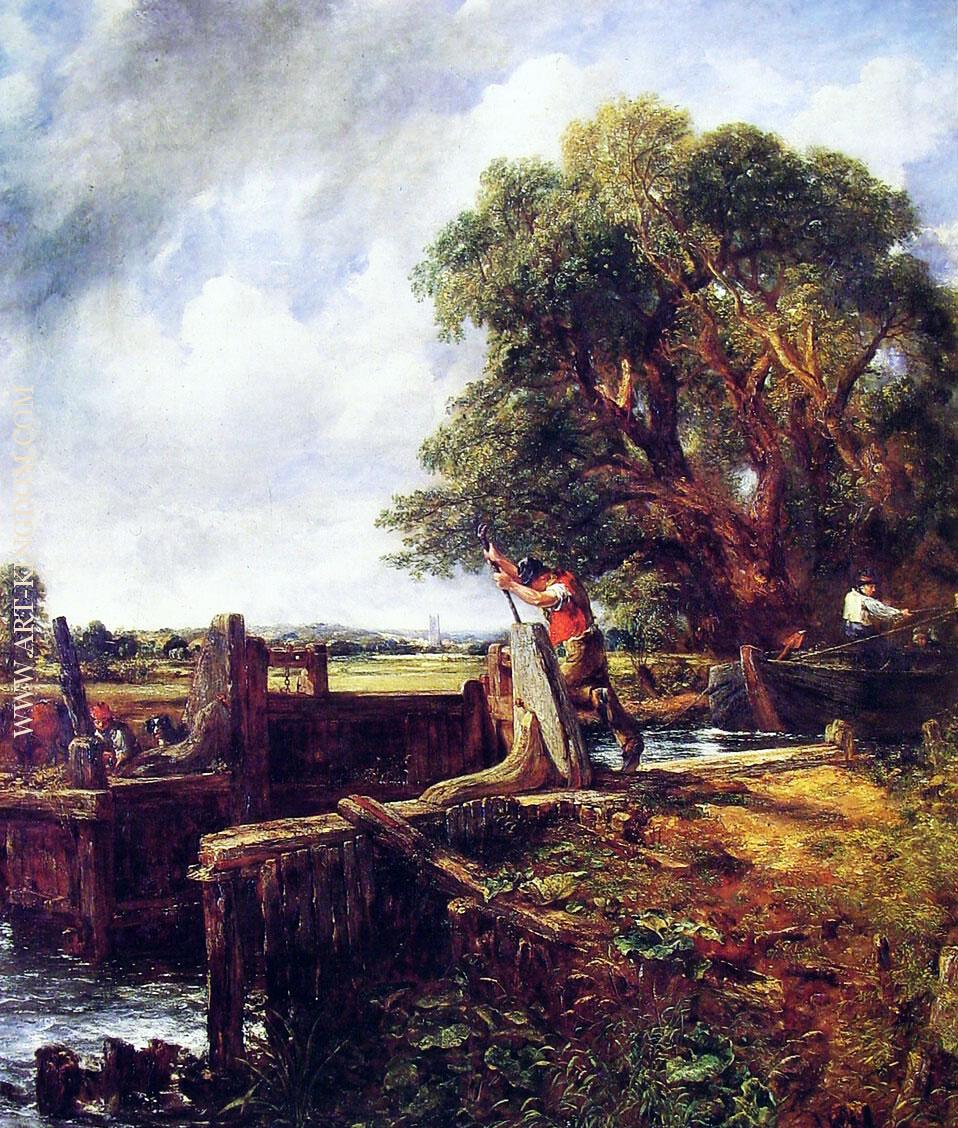 John Constable A Boat Passing a Lock