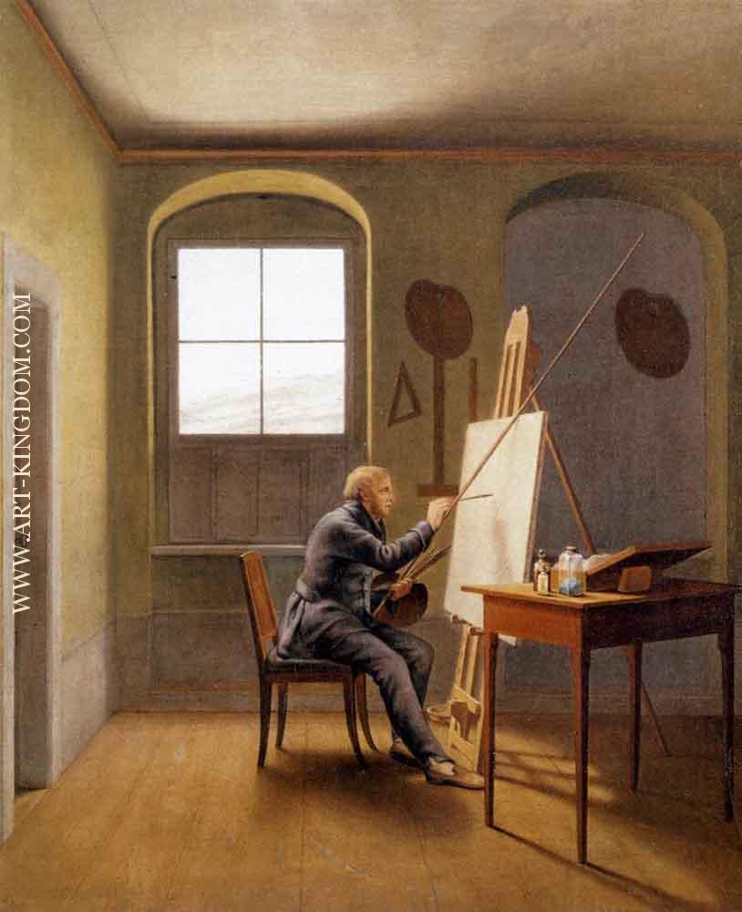 Caspar David Friedrich in his Studio