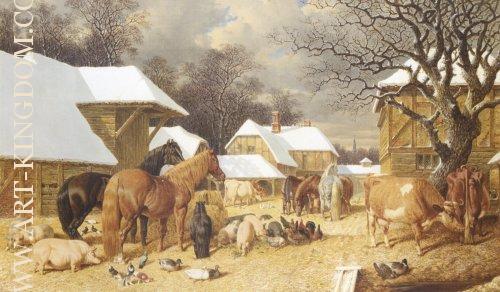 Winter in the Farmyard 1857