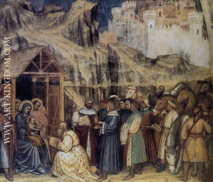 adorazione dei magi, oratorio di san giorgio, padova 1384