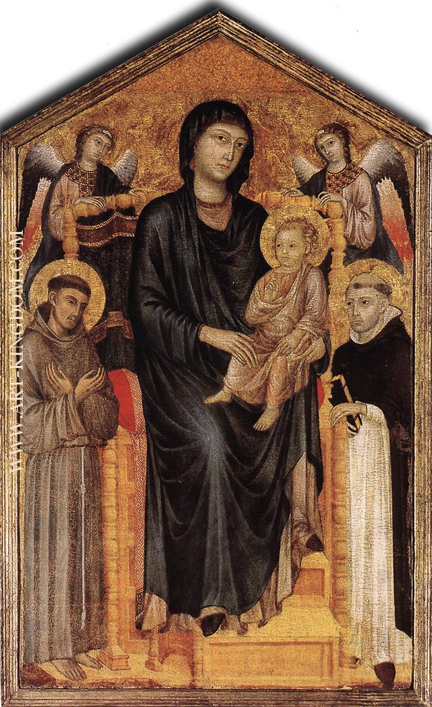 Madonna Enthroned with the Child, St Francis St. Domenico an