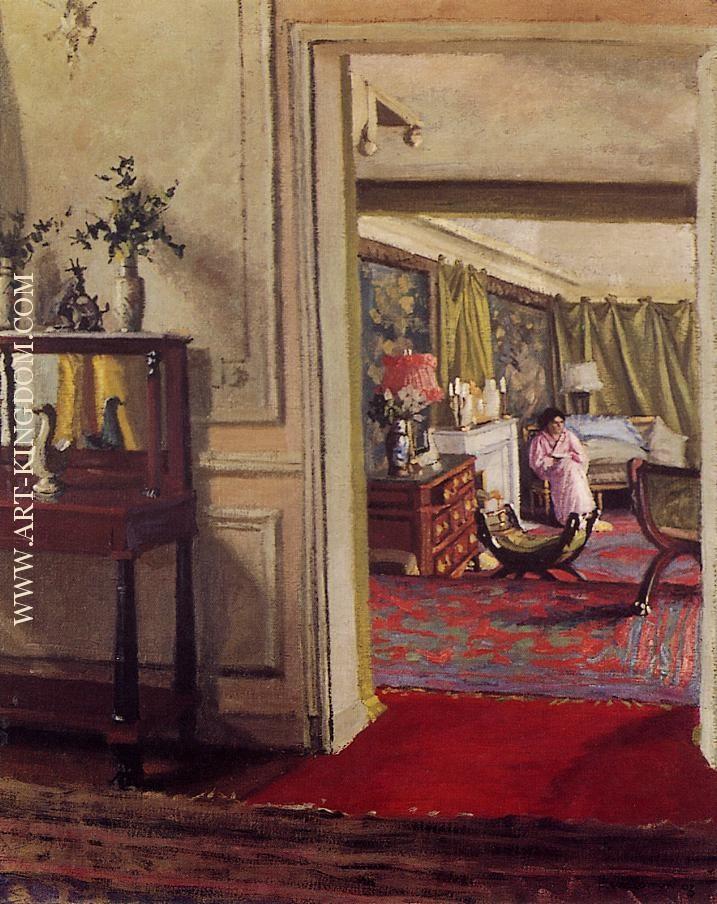 Interior with Woman in Pink