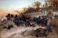 Defence of Longboyau s gate ch teau of Buzenval on Octobre 21th 1870