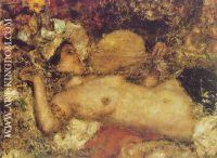 A female nude reclining