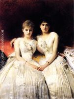 Portrait of Marthe and Therese Galoppe