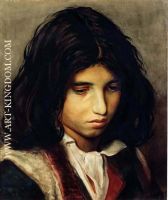 Half portrait of a gypsy boy