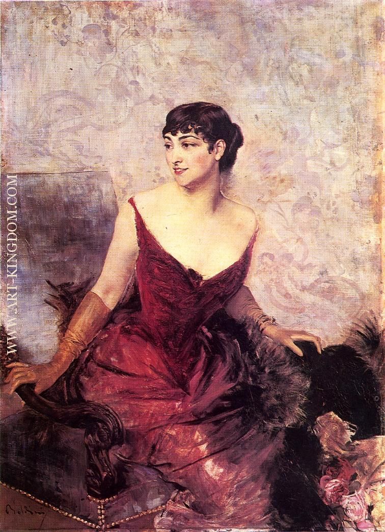 Countess de Rasty Seated in an Armchair