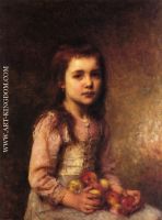 Portrait of a Young Girl with Apples