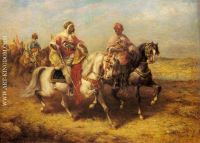 Arab Chieftain And His Entourage