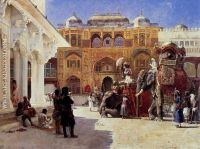 Arrival Of Prince Humbert The Rajah At The Palace Of Amber