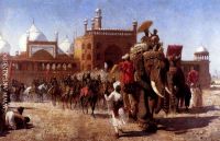 The Return Of The Imperial Court From The Great Nosque At Delhi In The Reign Of Shah Jehan