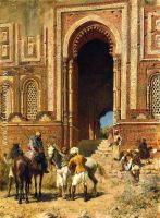 Indian Horsemen at the Gateway of Alah ou din Old Delhi