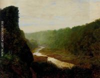 Landscape with a winding river