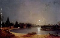 The Thames At Moonlight Twickenham