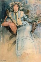 Mistletoe Portrait of Mme Mucha