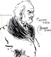 Caricature of Arthur Cecil