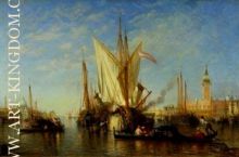 Venice The Bacino di S Marco with Fishing Boats