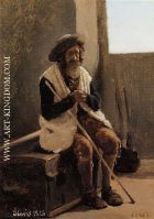 Old Man Seated on Corot s Trunk