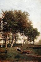Landscape with Two Boys Carrying