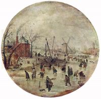 Winter Landscape with Skaters