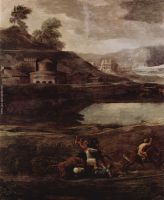 Landscape with Pyramos and Thisbe detail