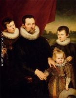 Portrait Of A Nobleman And Three Children