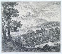 Landscape with a Donkey and Two Lambs