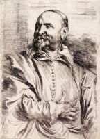 Etching portrait of Flemish painter Jan Snellinck