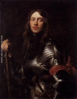 Portrait of a Man in Armour with Red Scarf