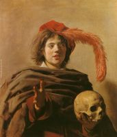 Young Man with a Skull Vanitas 