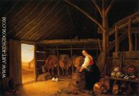 Woman in a Stable