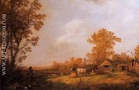 A Farm with Cottages and Animals